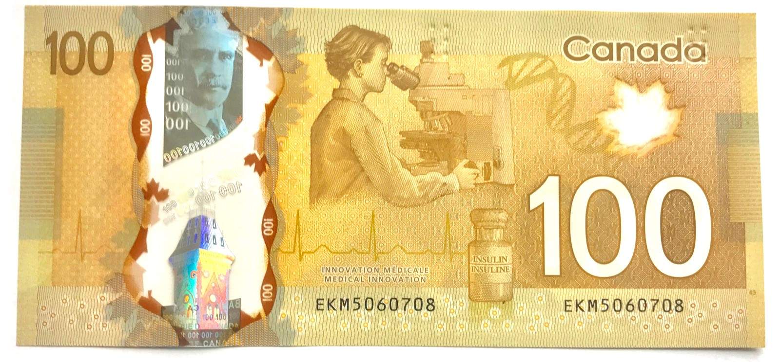 New Canadian 100 Dollar Bill